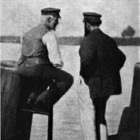 -Unterhaltung am Hafen- �lgem�lde von Paul Moennich aus Wilhelm W�rner MMH 11-1935