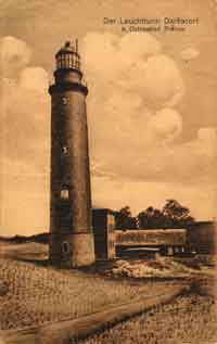 Leuchtturm Dar&szlig;er Ort um 1920