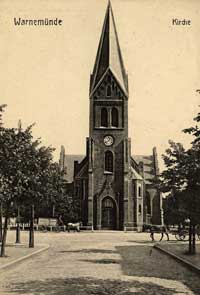 Warnem&uuml;nde - Kirche, um 1910